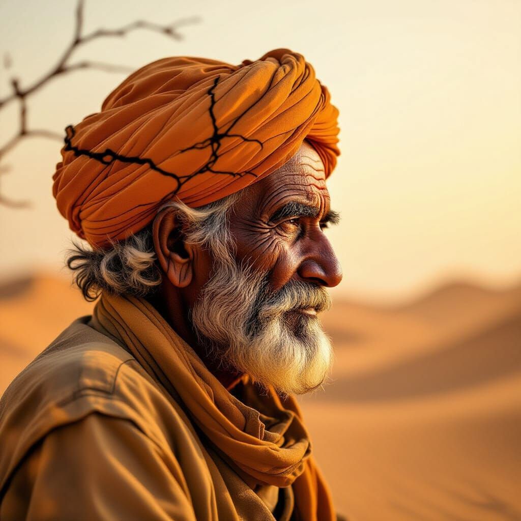 The Desert Within: A Portrait of Time and Resilience  by @dinsat