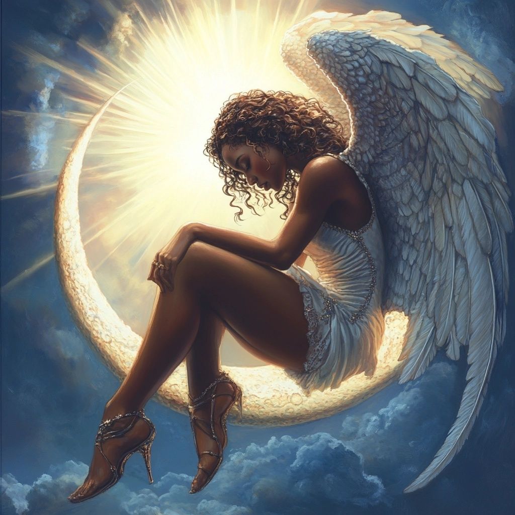 Crescent Moon Angel