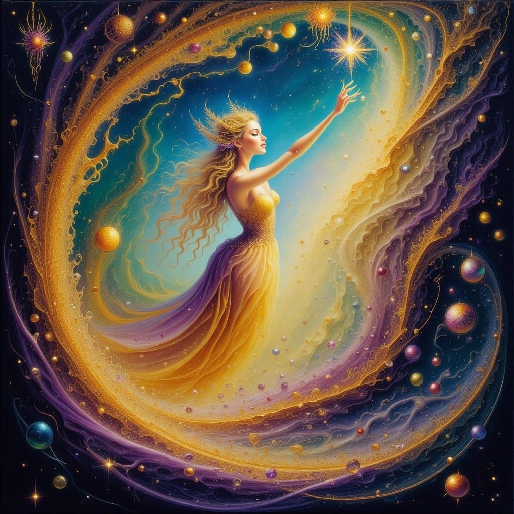 <lora:FS Turbulance:1.0> The sounds of satyrs in the distance, summons spirits fair in woodland forms the dryads dance to songs of spring an...