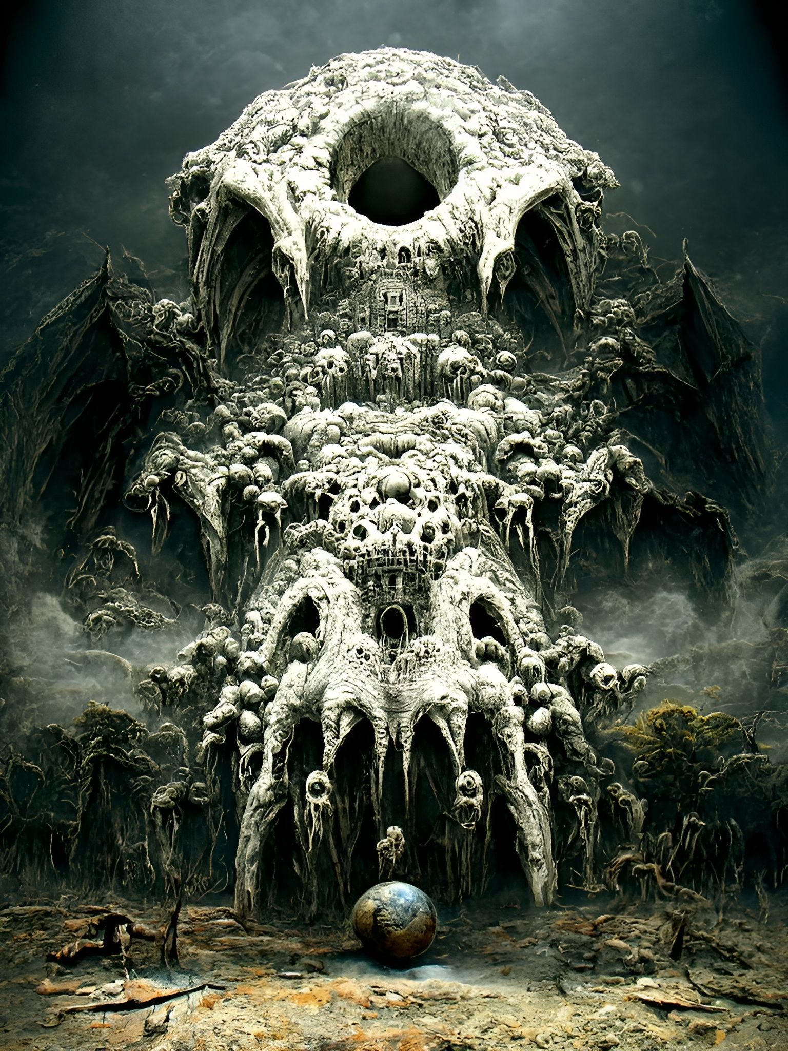 photorealistic fantasy concept art of nightmare horror