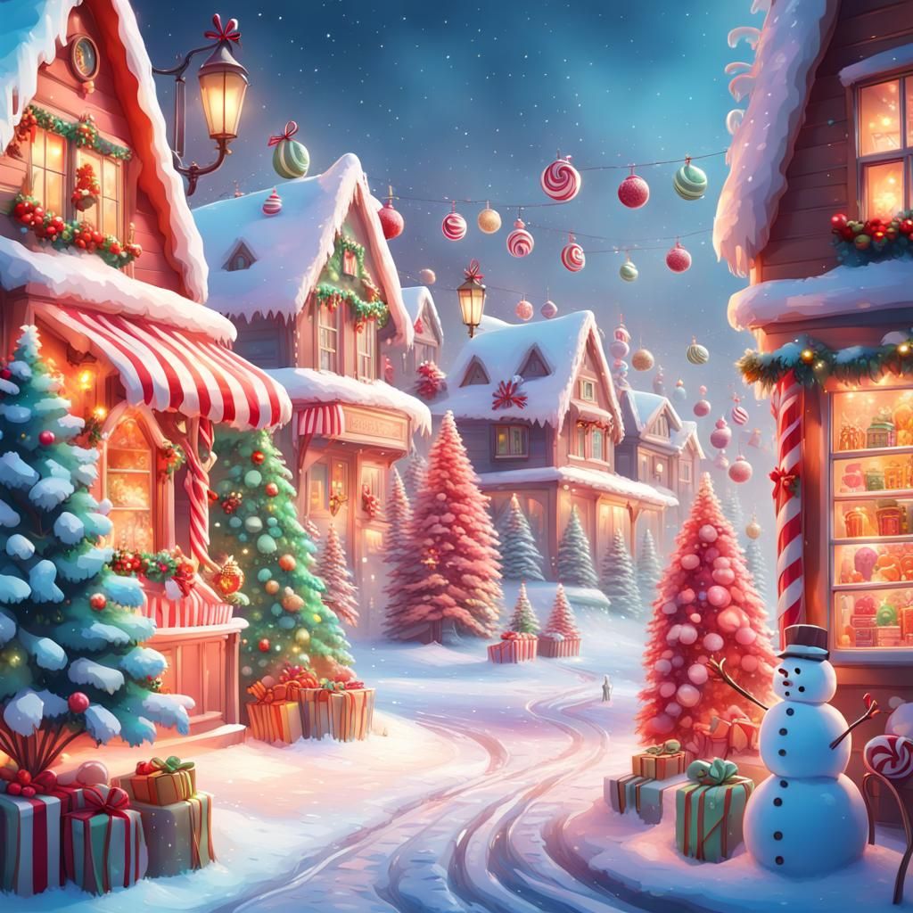 Premium AI Image  A magical winter wonderland Christmas banner