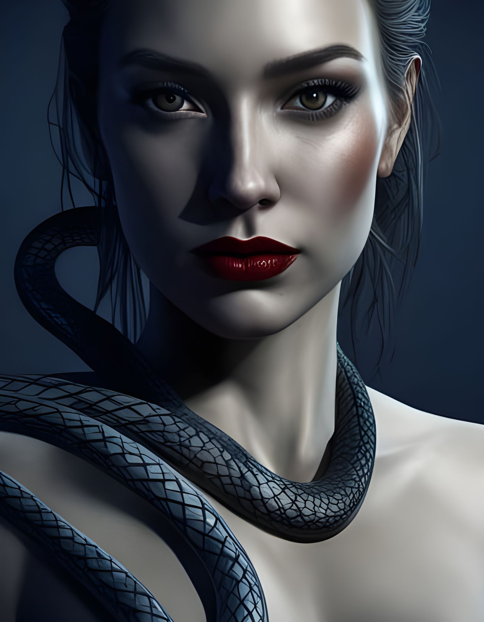 Snake Woman 2 - AI Generated Artwork - NightCafe Creator