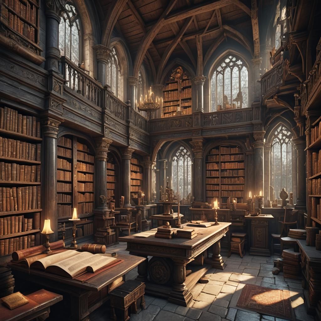 Medieval Library   by @Not-me