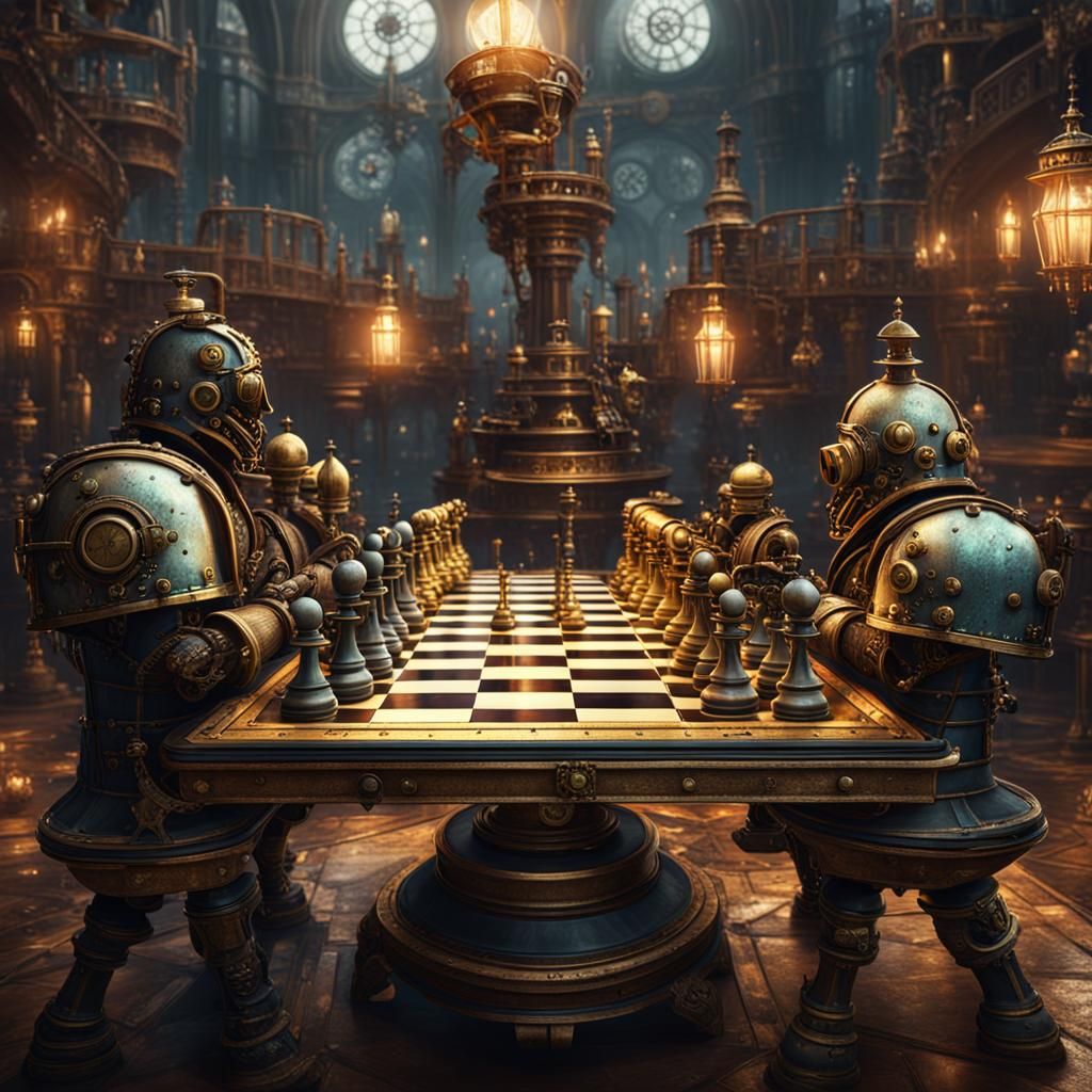 Steampunk chess game  by @That Guys ZB