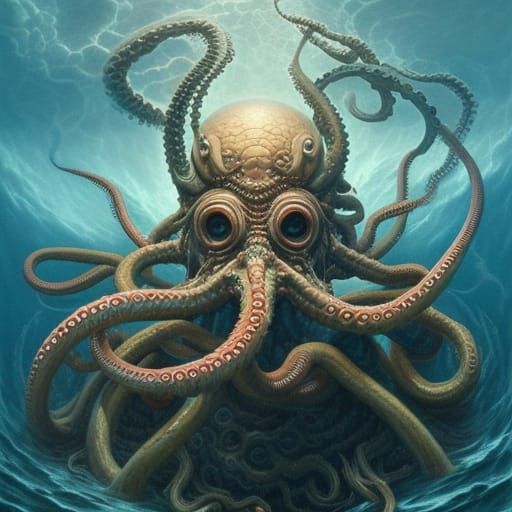 Cthulhu - AI Generated Artwork - NightCafe Creator