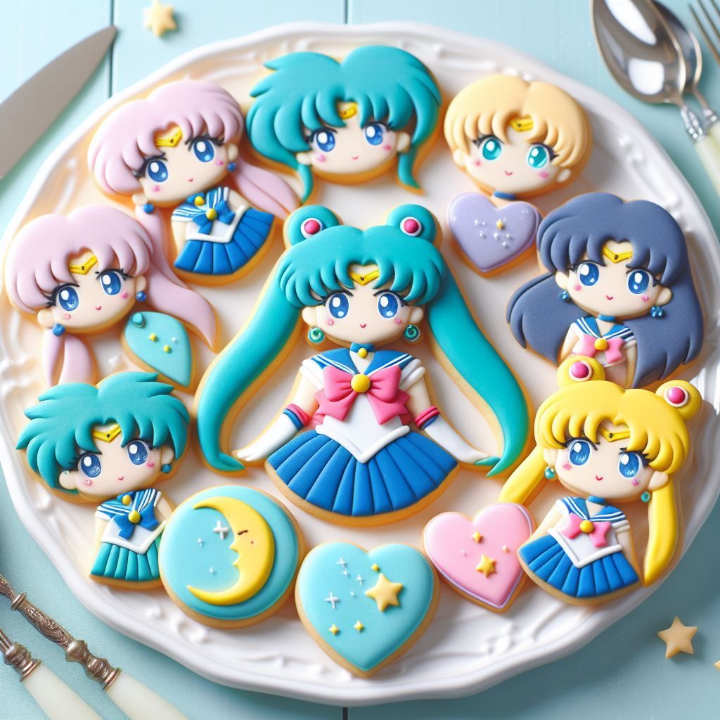 Sailor Moon characters cookies