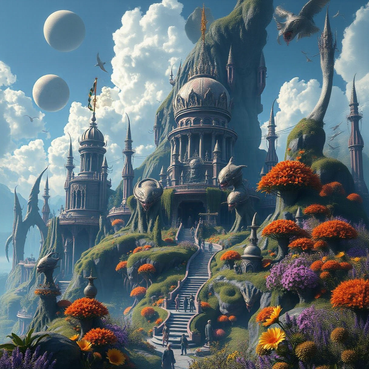 Surreal Fantasy Concept Art in Deep Color