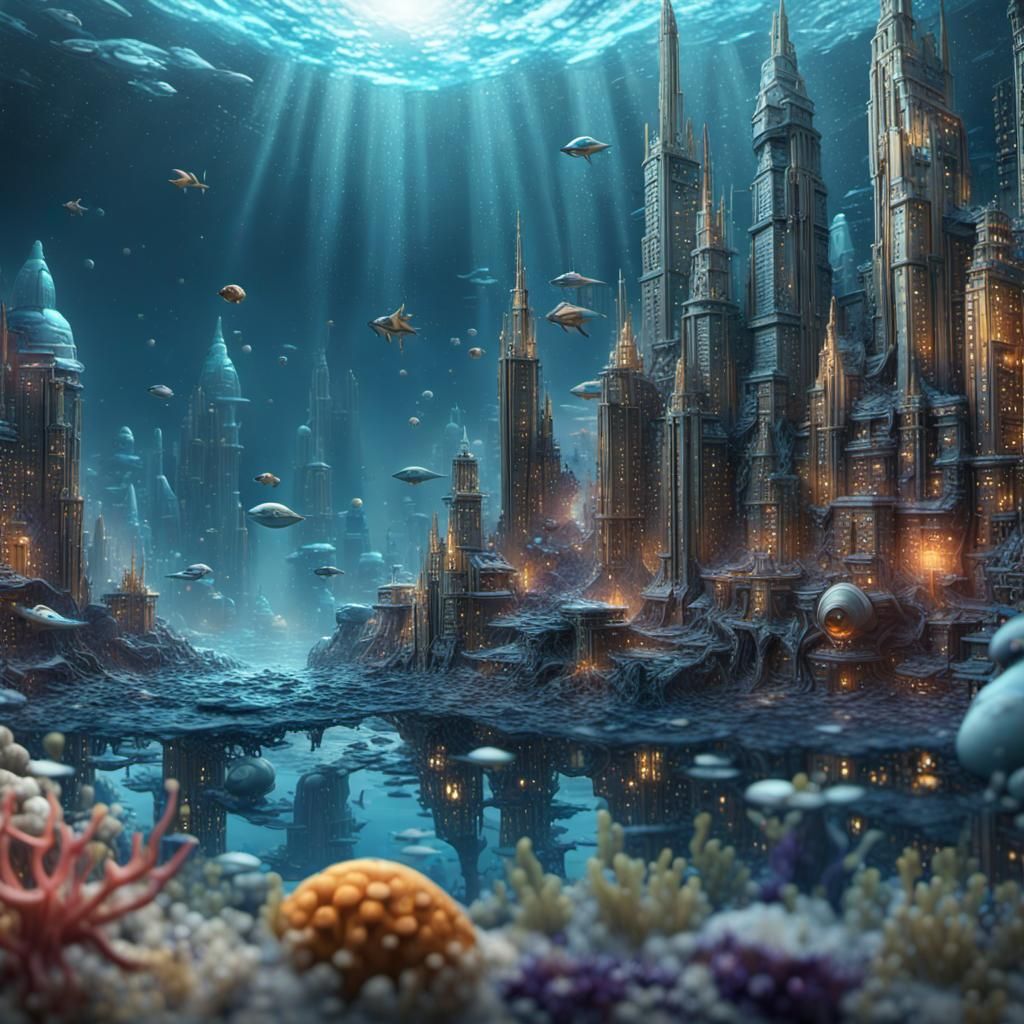 Under Seawater City   by @Such_Lan98