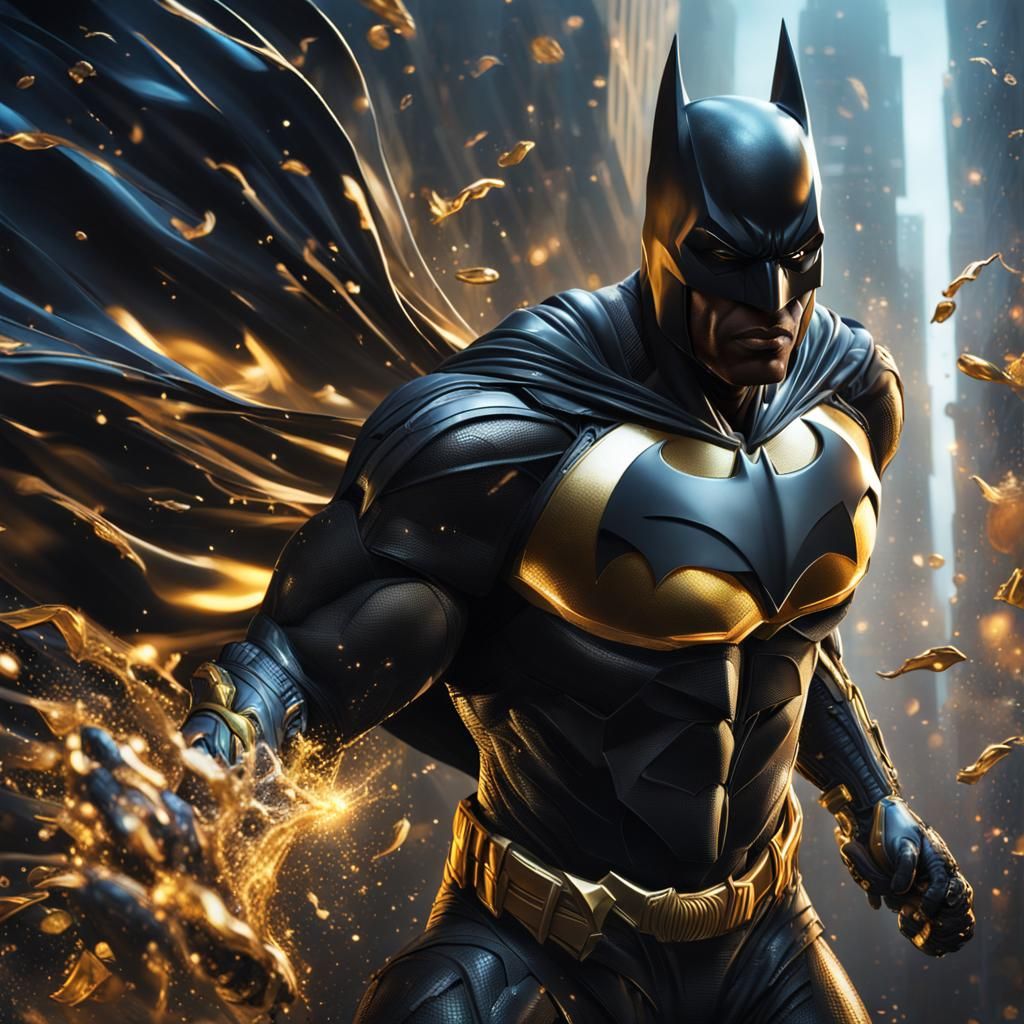 Black Batman enters a time portal...