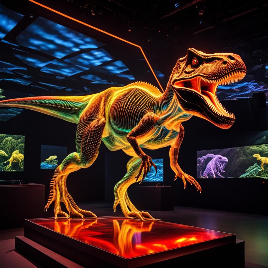 Holographic T-Rex Display