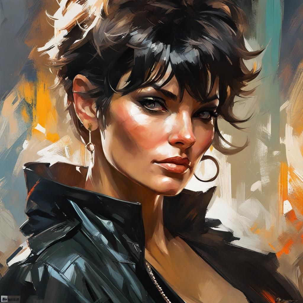 Modesty Blaise AI Generated Artwork NightCafe Creator