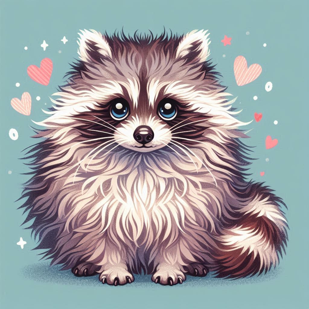Fluffy Raccoon