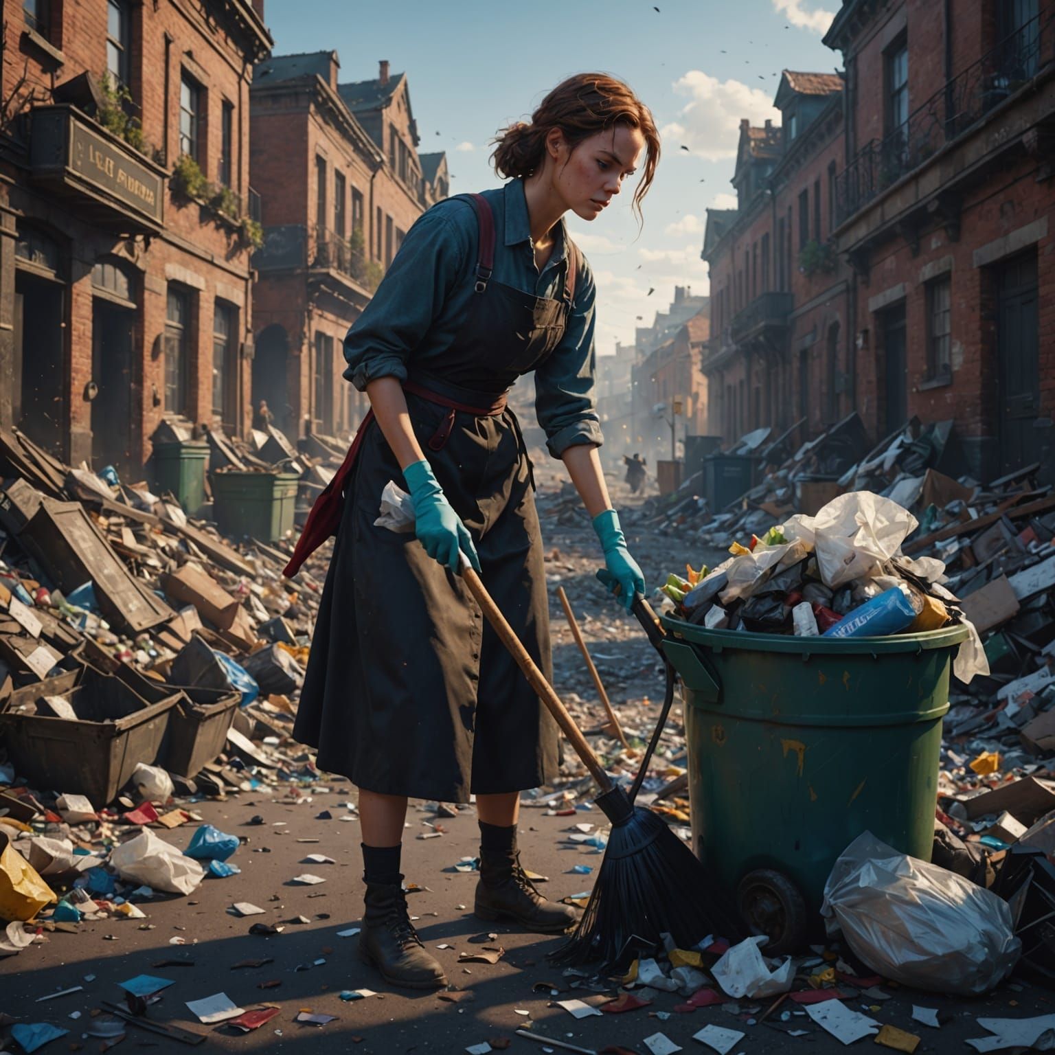 Cleaning Up The Street  by @Chloe