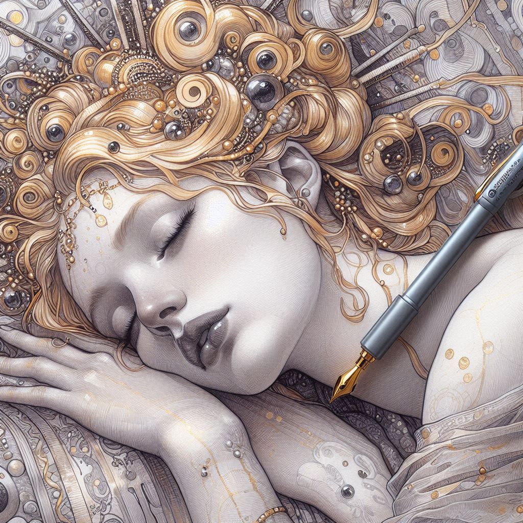 Sleeping Beauty, by Klimt