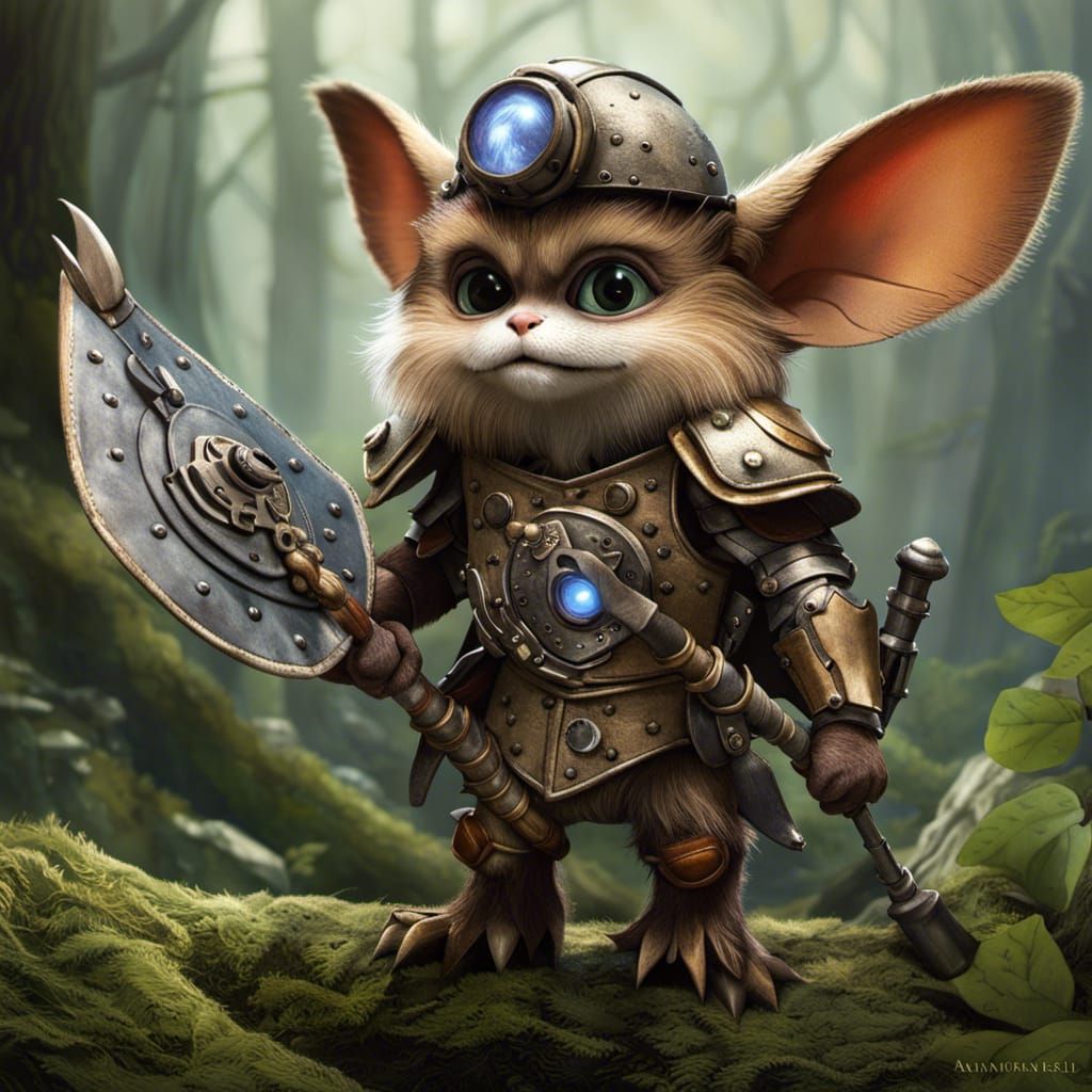 Gizmo Warrior - AI Generated Artwork - NightCafe Creator