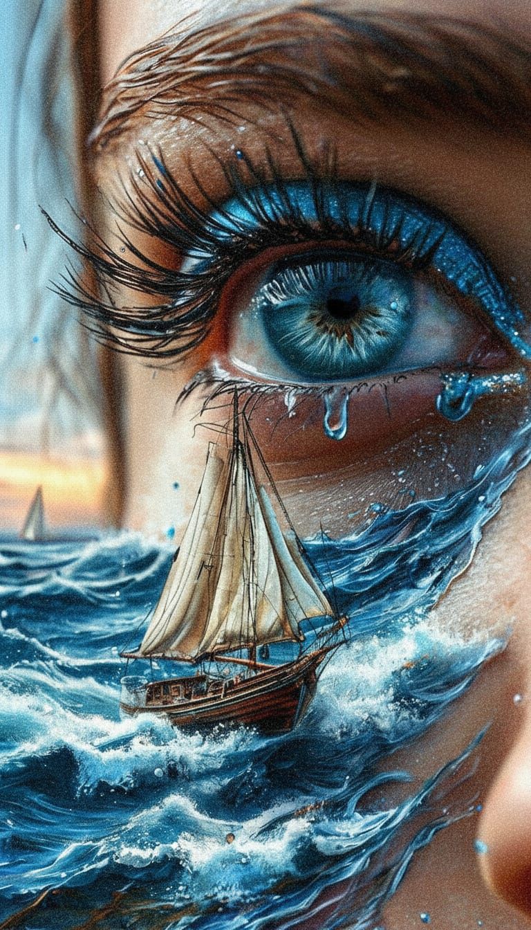 Water 💦🌊 in my eye .