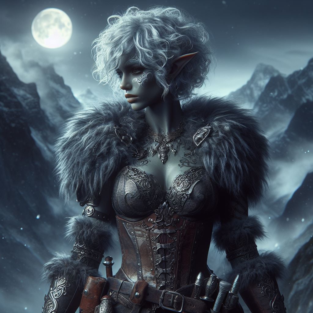 Drow lady warrior