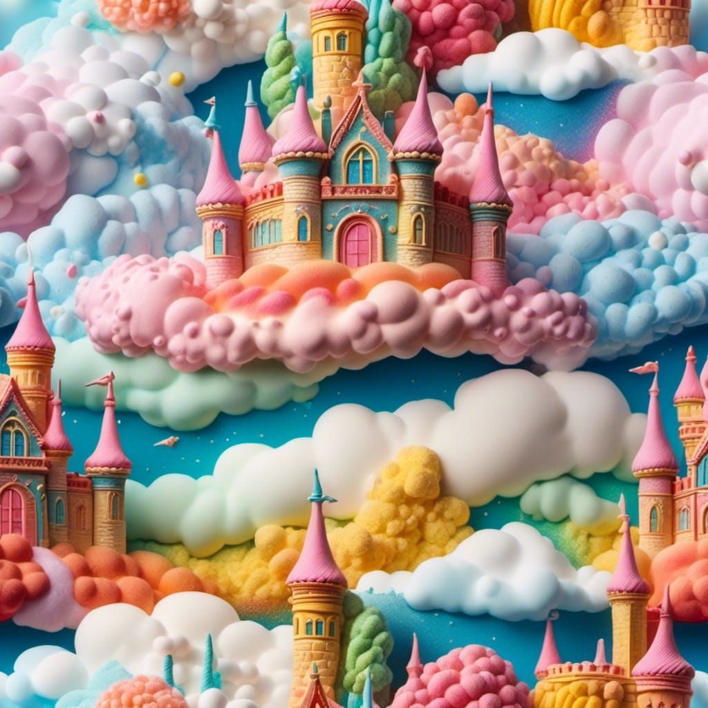 Edible cloud castle 