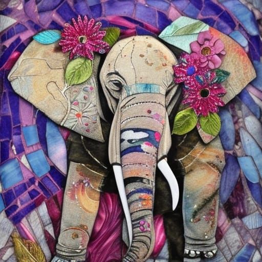 Jumbo the Elephant Collage  by @KBunny001