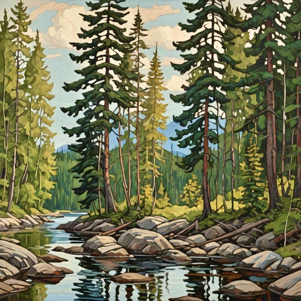 Painting in the style of The Group of Seven