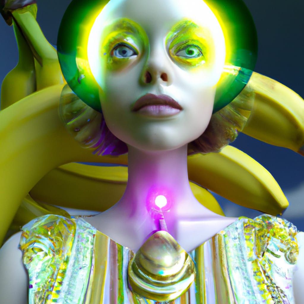 Banana girl 2 AI Generated Artwork NightCafe Creator