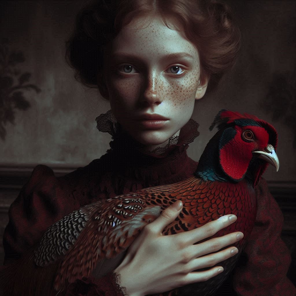 The Lady of the House and her Pheasant