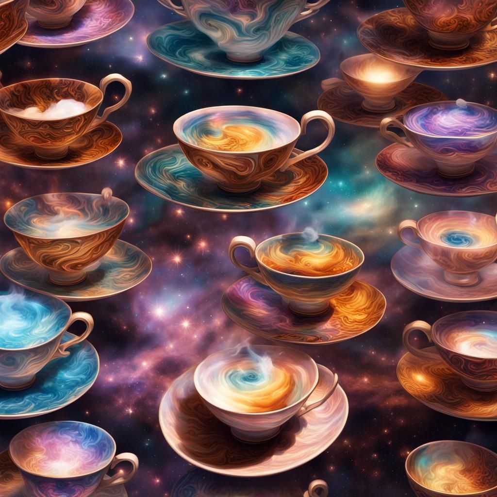 Cups And Saucers AI Generated Artwork NightCafe Creator