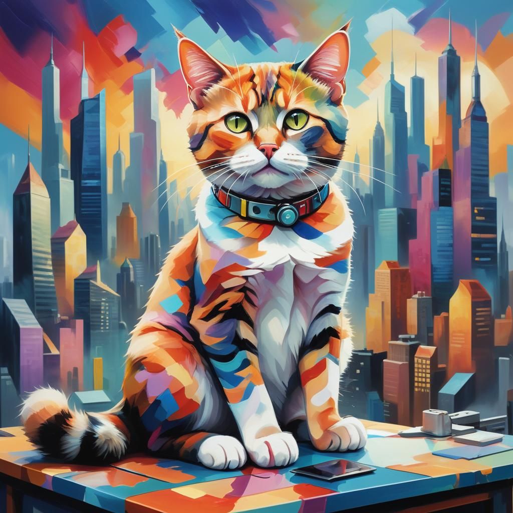 Very smart cat as a support system 
Support systems by Juan ...