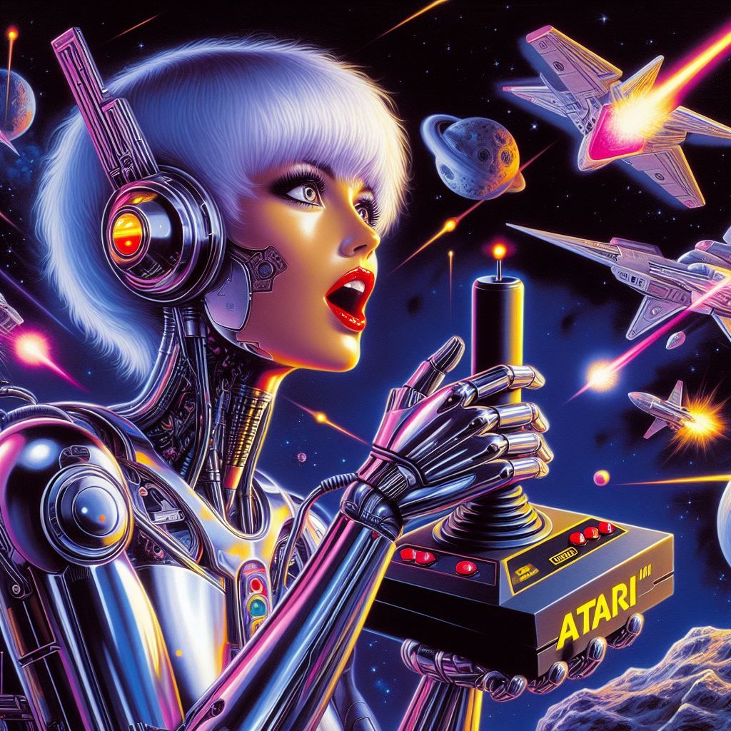 hajime sorayama retro 80s sci-fi futurism cyberpunk space ro...