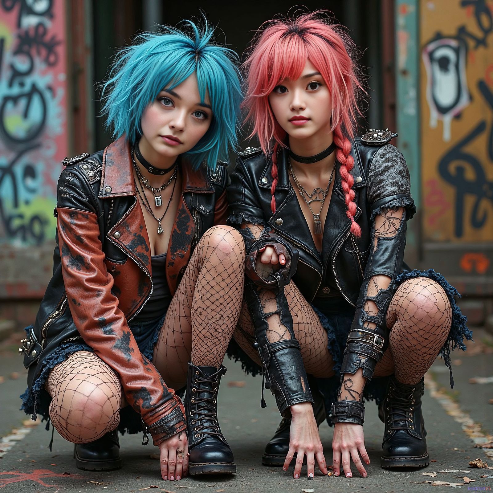 Sumi and Lila go punk.
