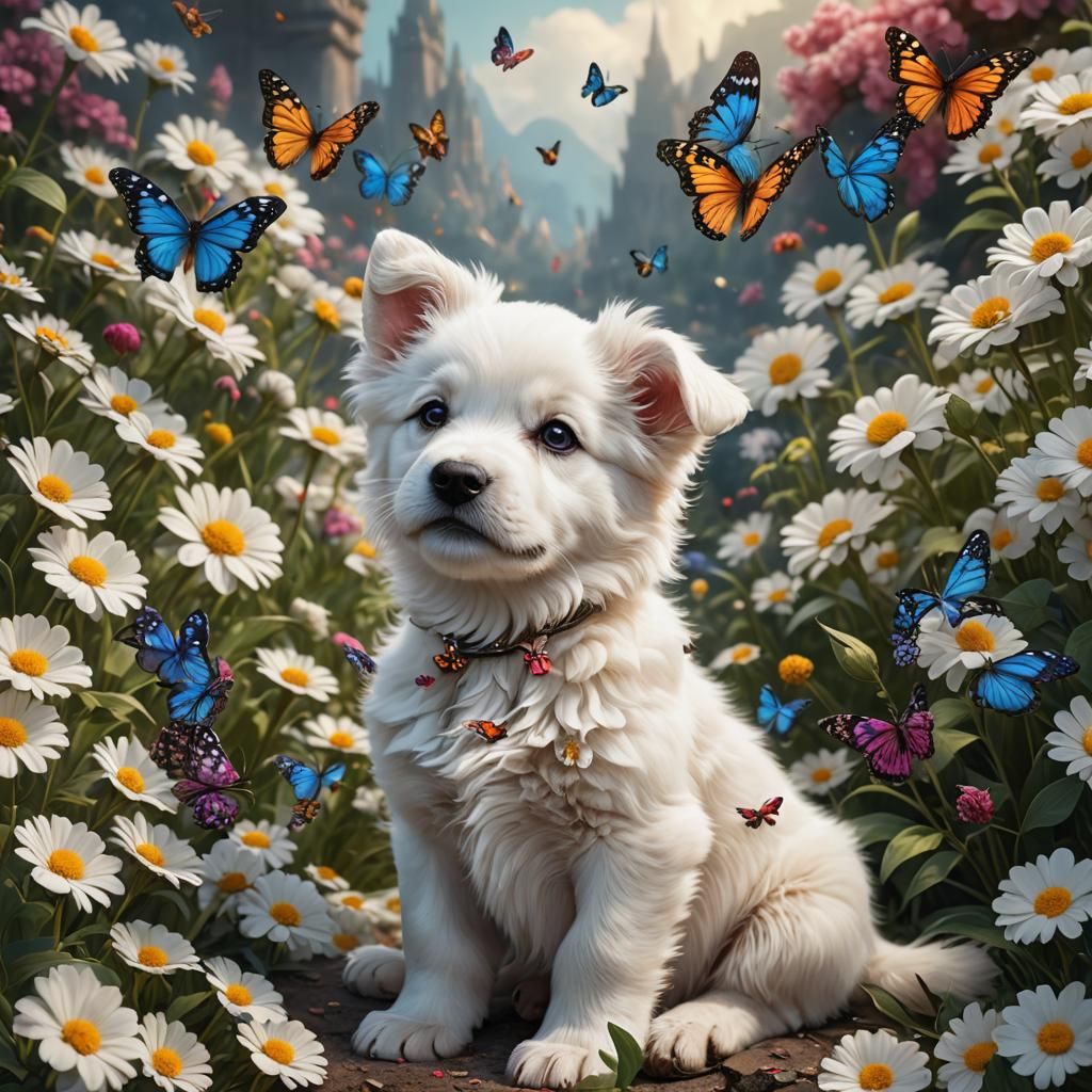 Flutter the butterfly pup