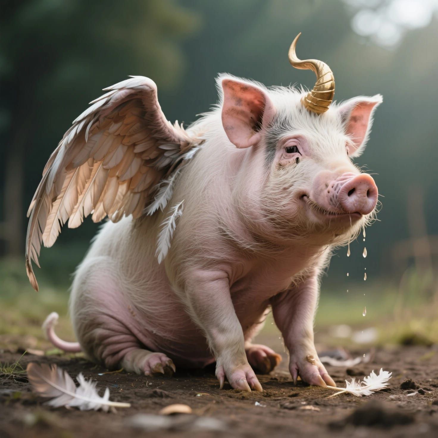 A Pigasus losing his Power of Flight