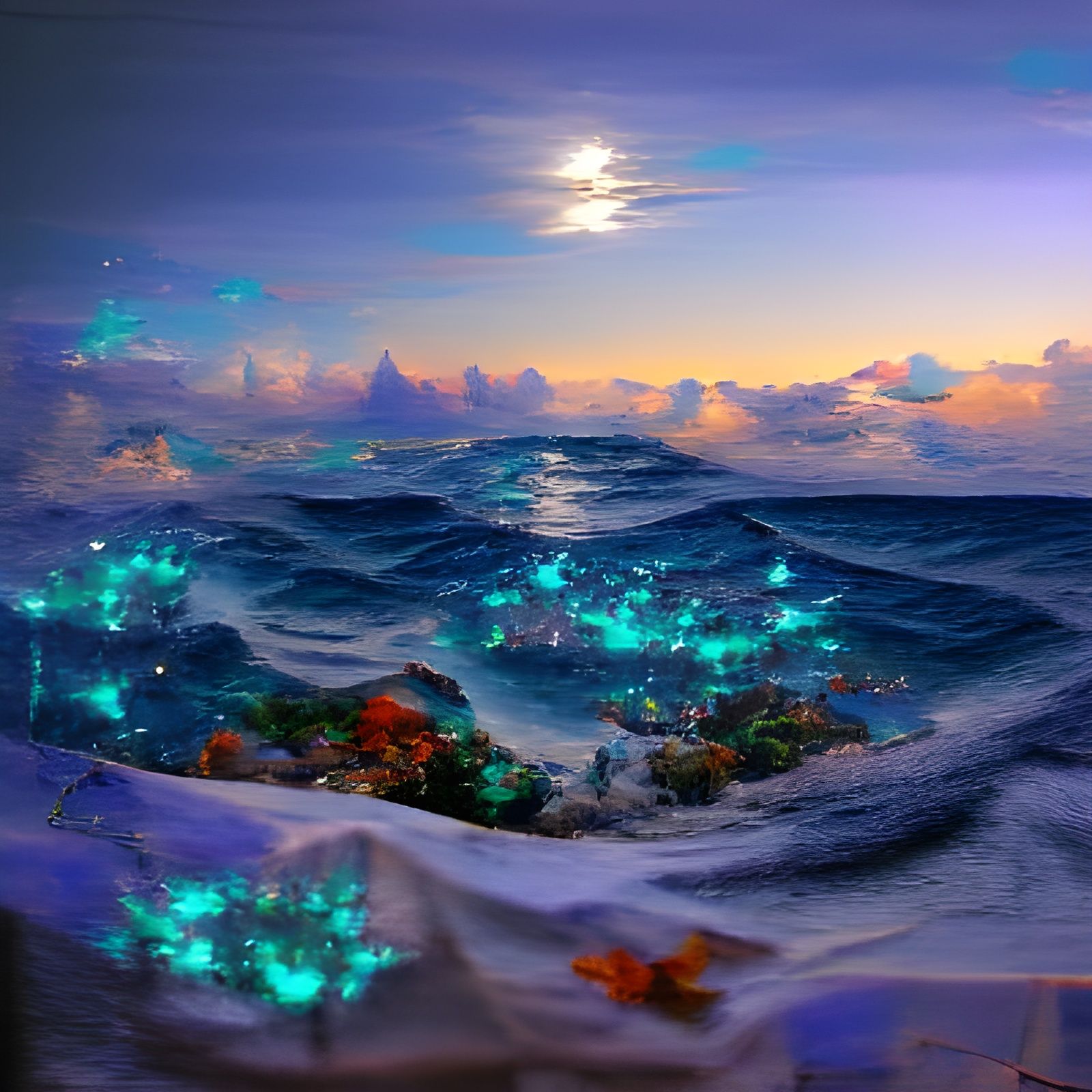 Generate Ocean Art: SeaArt AI's Simple AI Tools