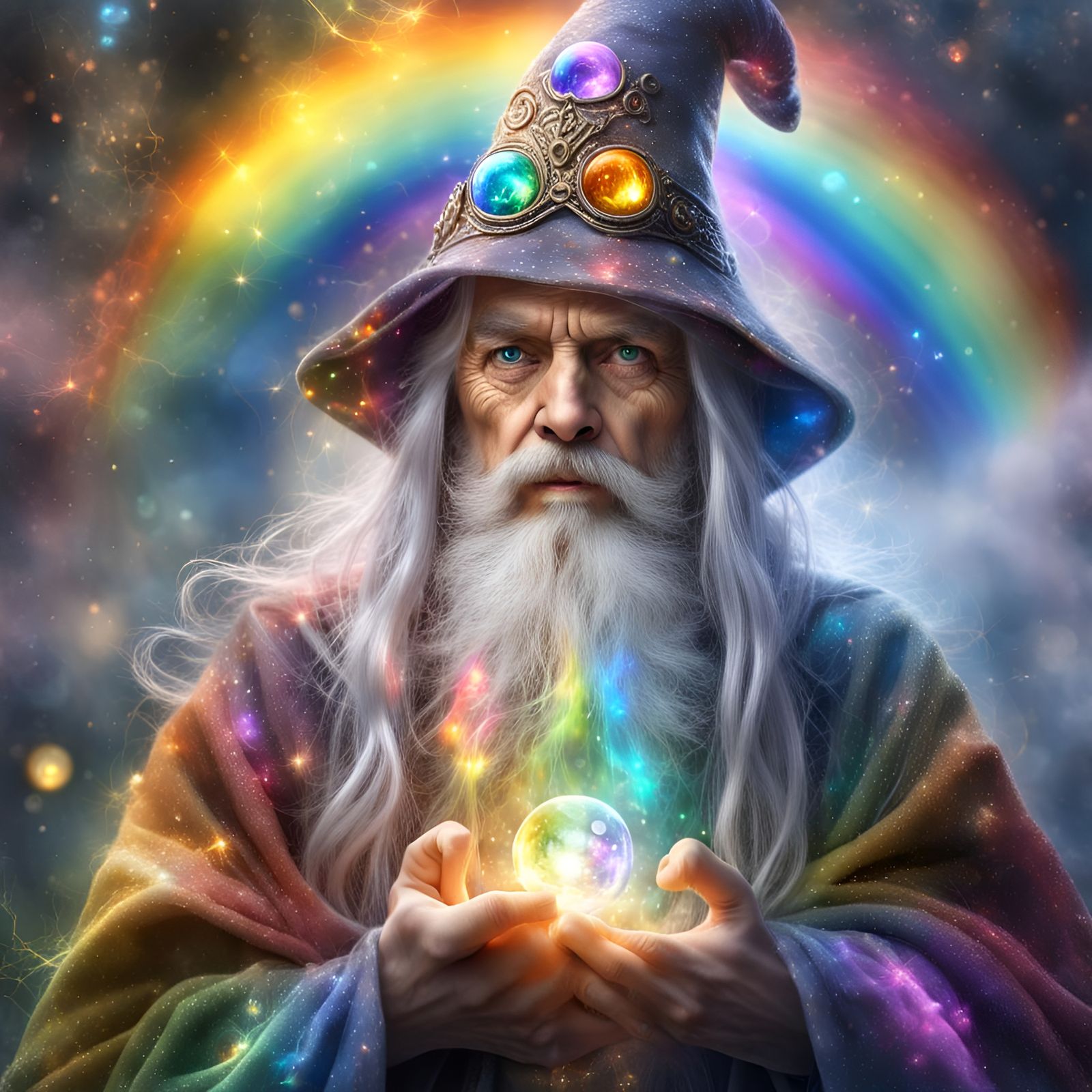 𝑴𝒆𝒓𝒍𝒊𝒏 𝑻𝒉𝒆 𝑮𝒓𝒆𝒂𝒕 𝑾𝒊𝒛𝒂𝒓𝒅 🔮 AI Generated Artwork NightCafe Creator