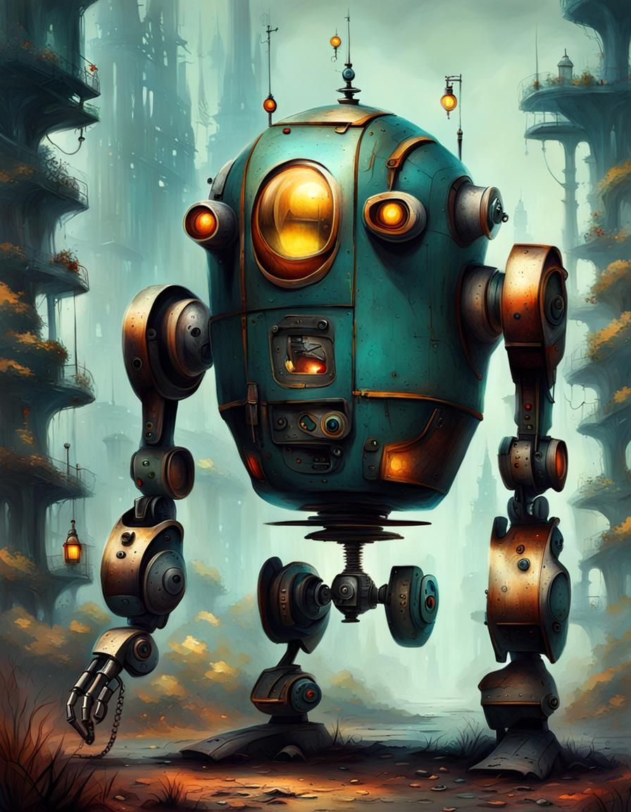 Strange Robot - AI Generated Artwork - NightCafe Creator