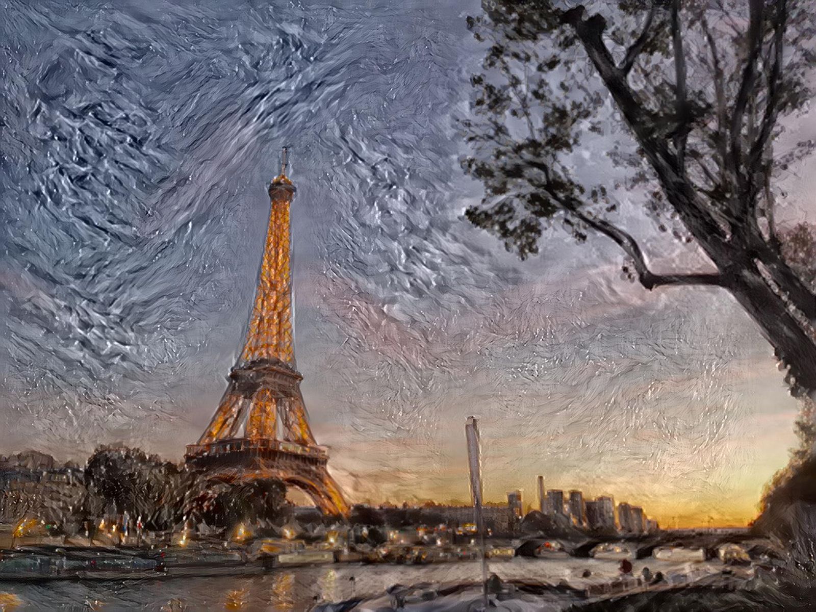 OLDEN DAYS EIFFEL TOWER 