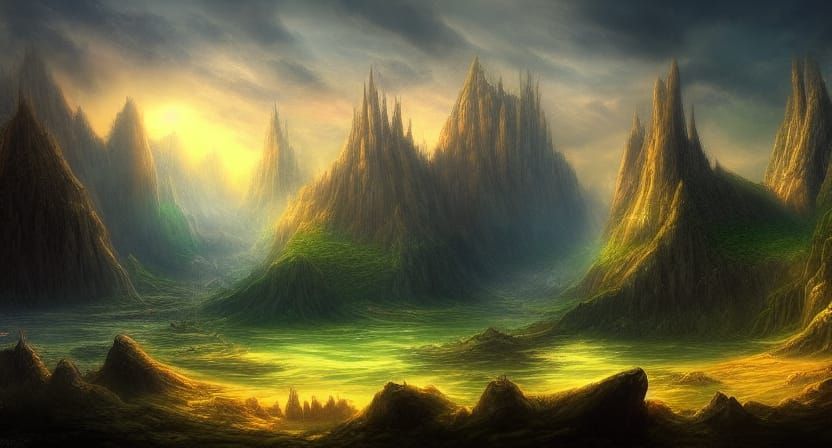 epic fantasy landscape