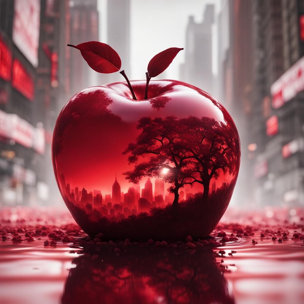 The Big Red Apple AI Generated Artwork NightCafe Creator