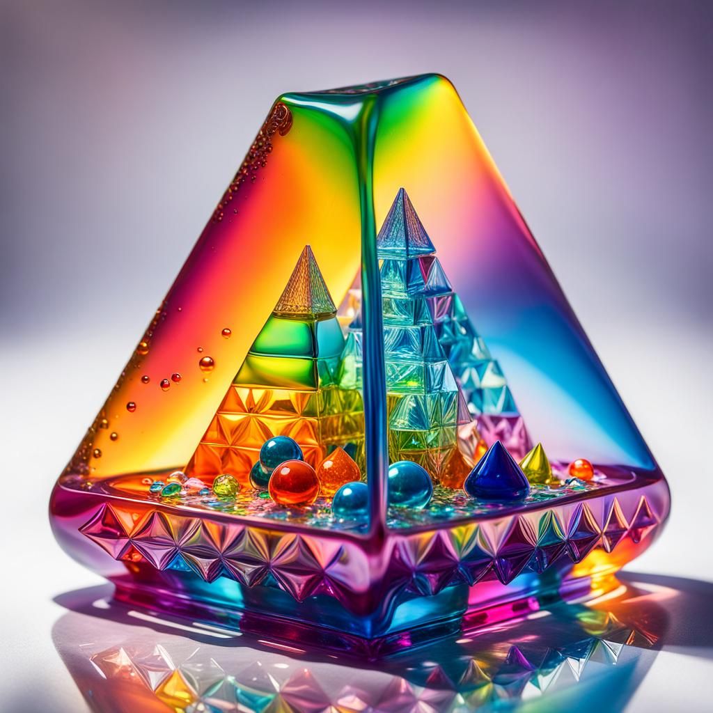 Vibrant jelly sculptures
