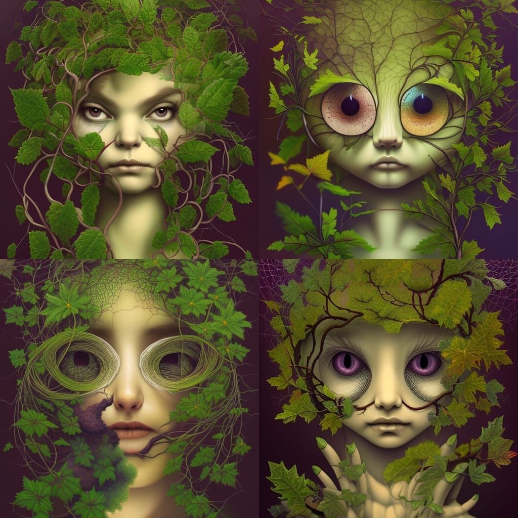 Creepy Vines - AI Generated Artwork - NightCafe Creator