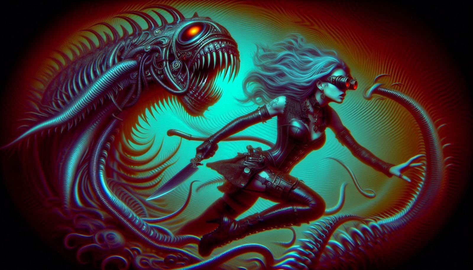 multi-eyed cyborg cyclops