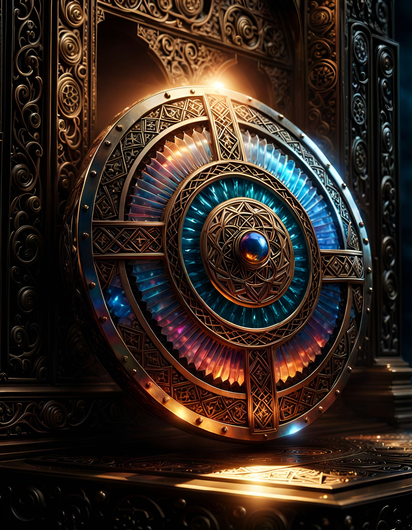 Metallic Elegance, Woven Brilliance  by @Drapoel