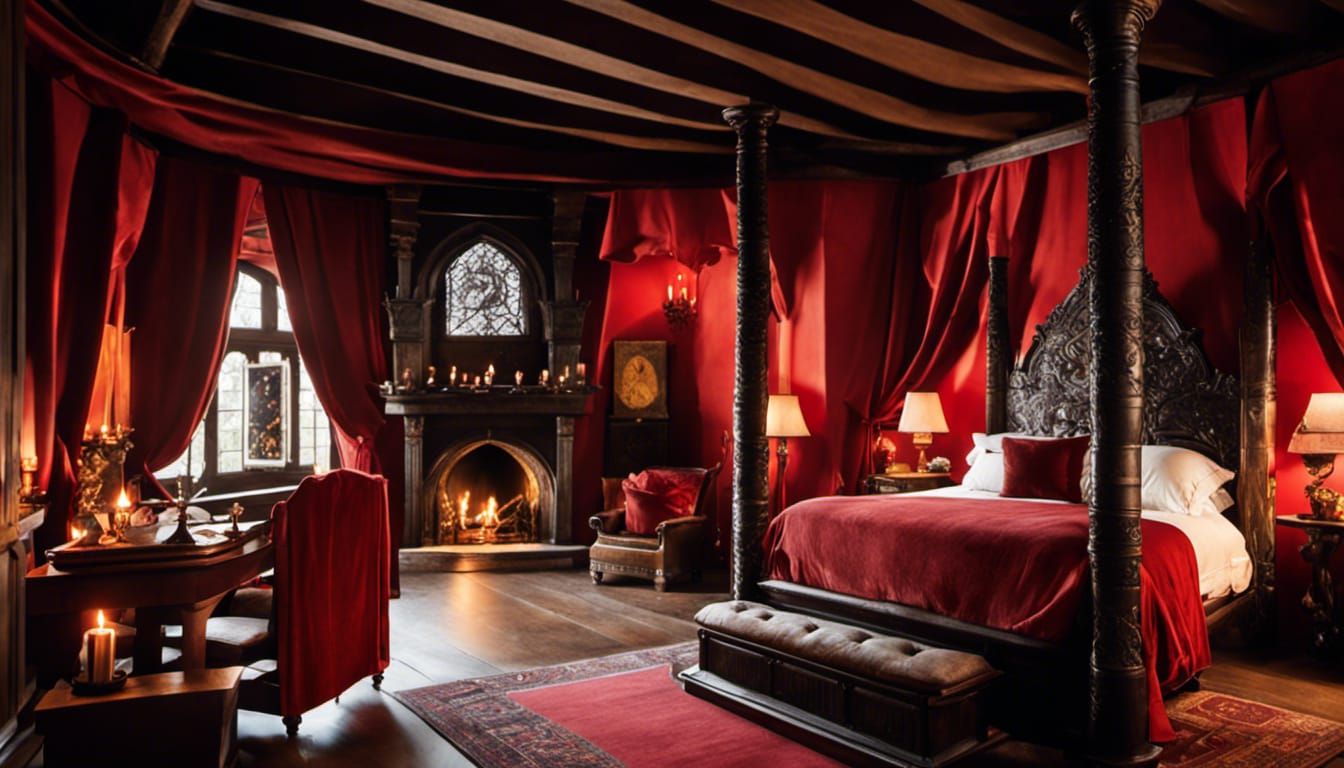 This opulent Game of Thrones bedroom is a popular holiday destination AI Generated Artwork