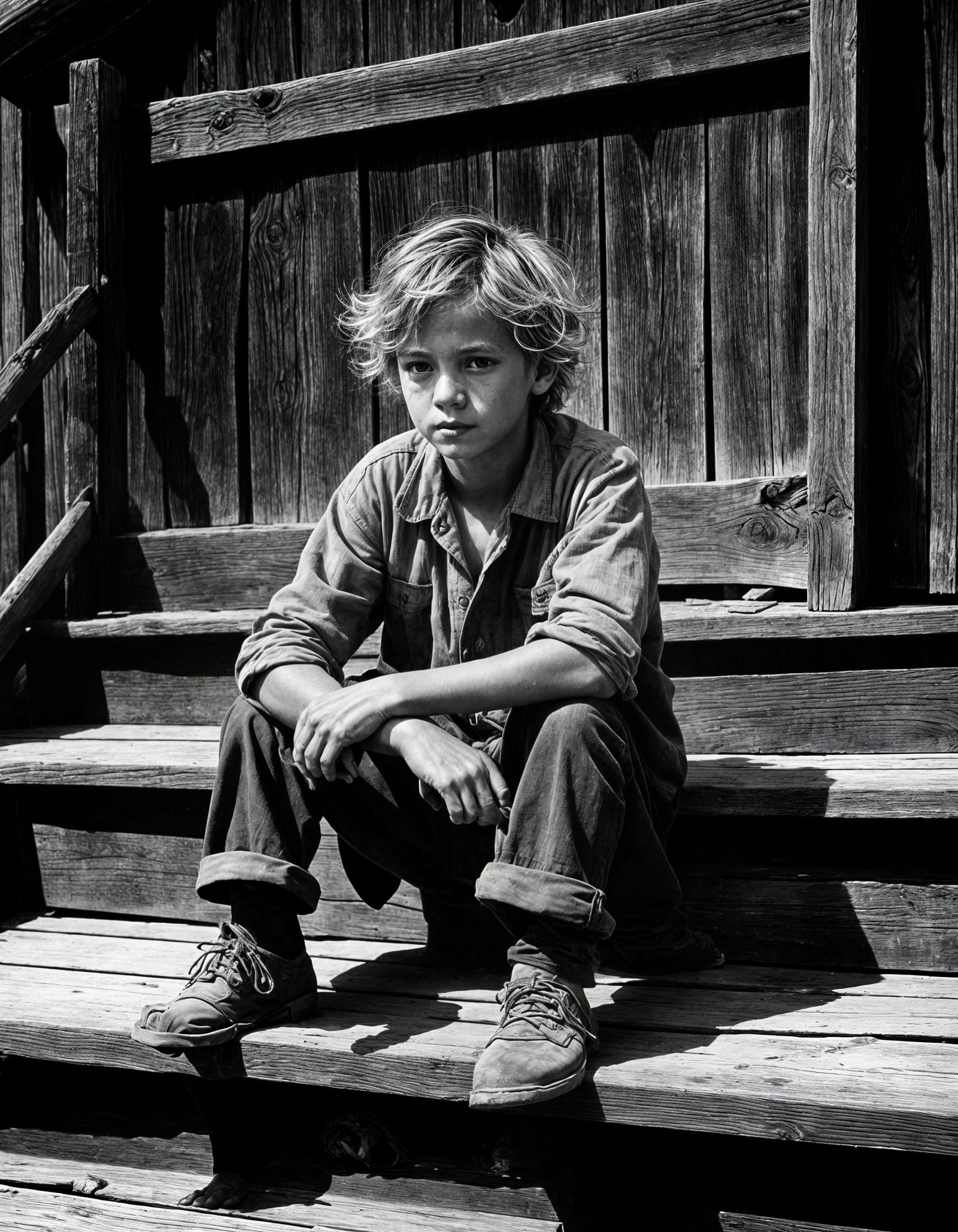 Dust bowl portrait - series 6  by @Ex-Nihilo