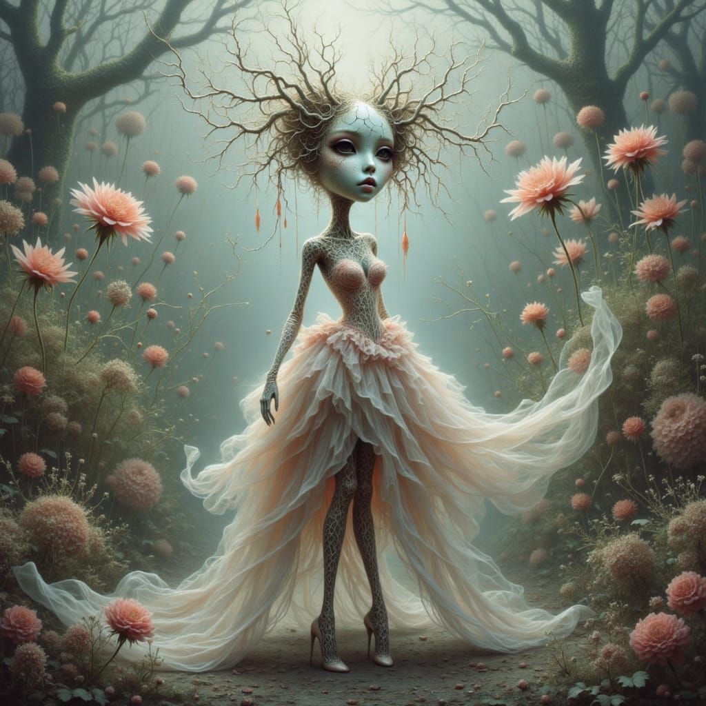 Half Human, Half Plant Lady