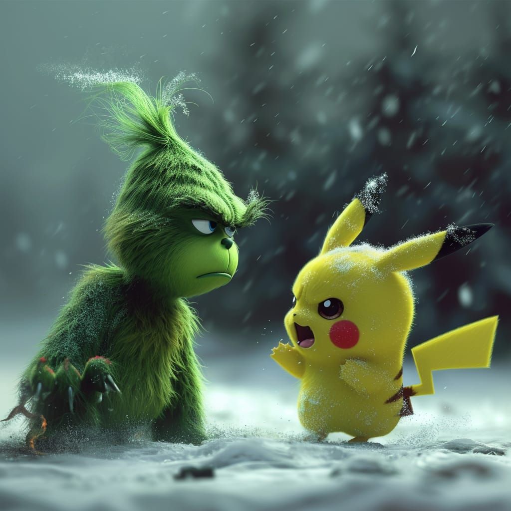 The grinch VS Pika