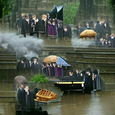 harry potter's funeral in the rain