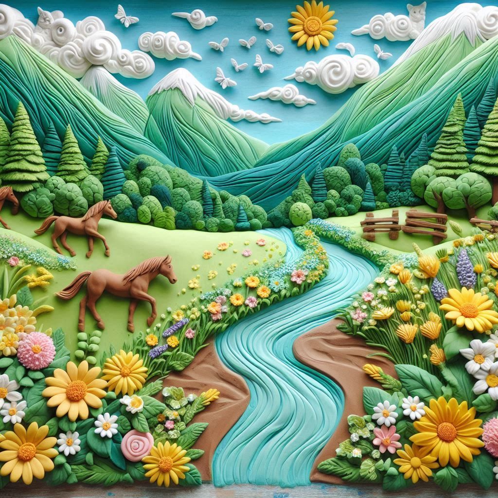 clay landscape.