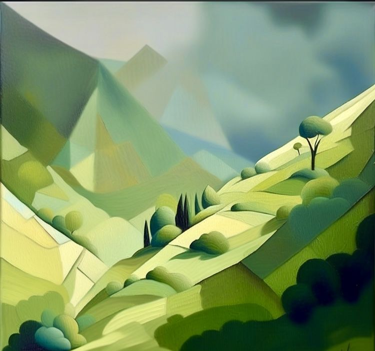 Cubist landscape