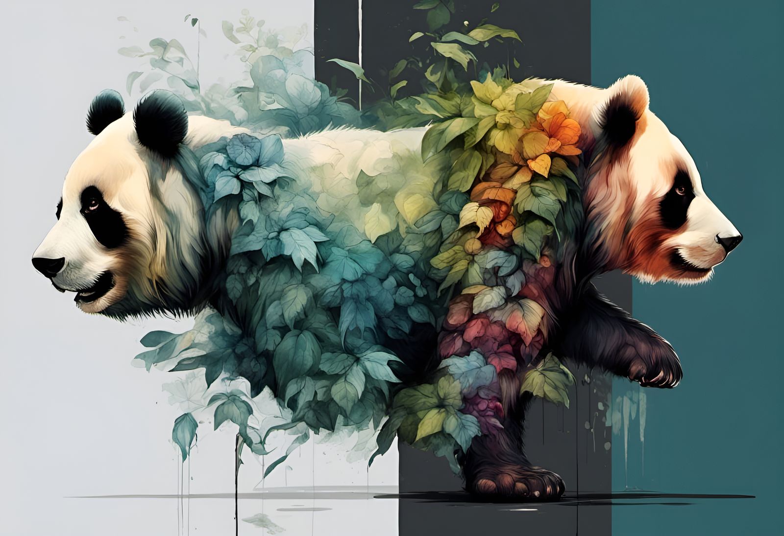 Panda Portrait - AI Generated Artwork - NightCafe Creator